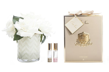 Herringbone Flower - Cream - Champagne Roses - HCF02 (Carton of 2)
